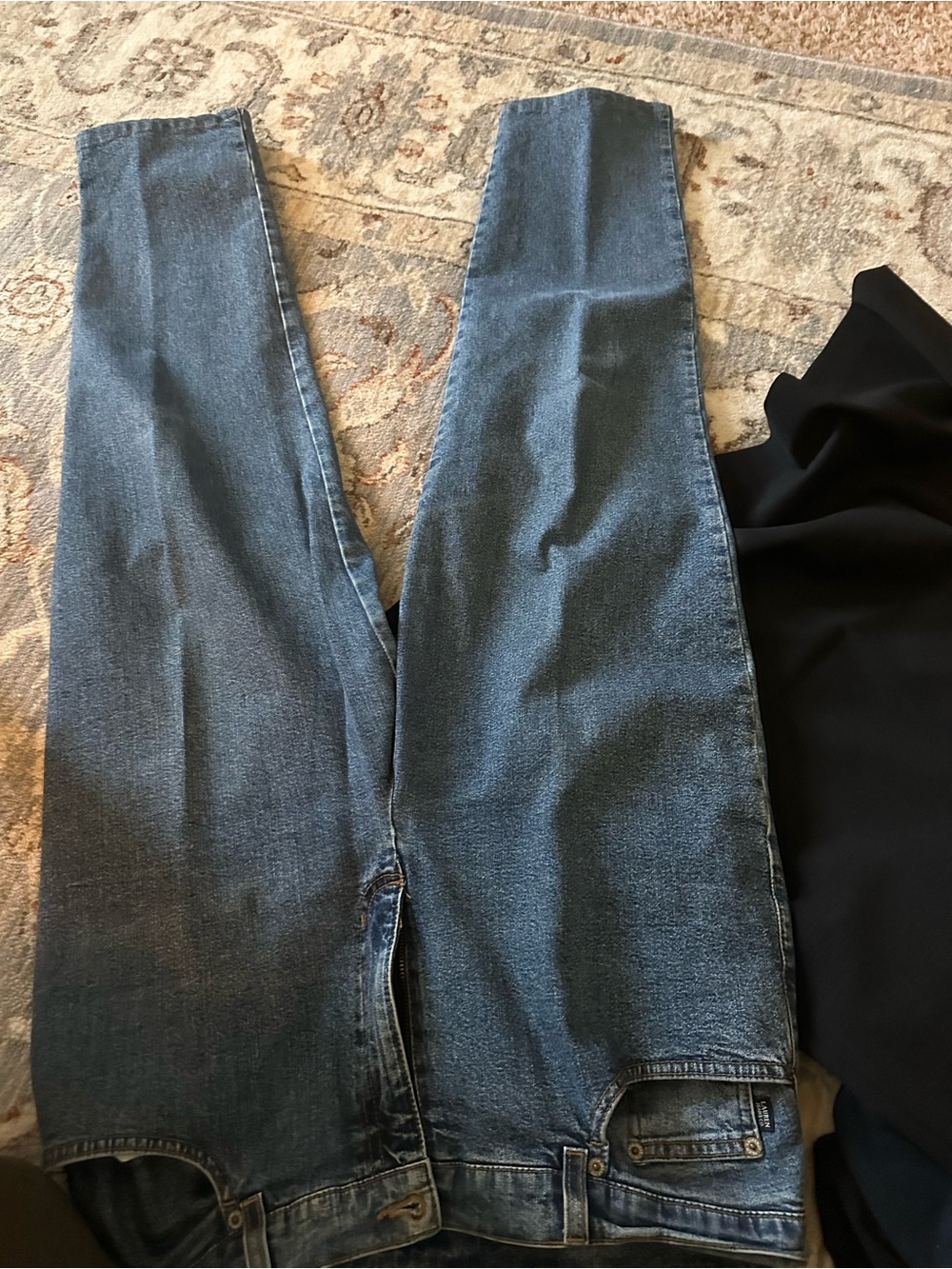 Lauren Ralph Lauren Straight-Leg Jeans in Medium Blue Wash
